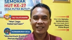 Ferry Arif Ajak Warga Meriahkan Marabunta Cup 1 . Semarak HUT ke-27 Kampung  Putra Buyut