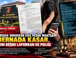 Merasa Dirugikan atas Pesan WhatsApp Bernada Kasar, Leni Resmi Laporkan Persoalan ke Polres Lampung Tengah